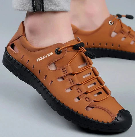 Outdoor Aviator Sandalen aus Leder mit gewickelter Zehe R&B R&B