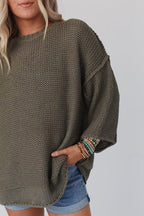 R&B | Strickpullover mit Rundhalsausschnitt für täglichen Komfort