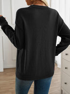 R&B | Strickpullover mit Nähdetail Lockere Passform Weich und Modern