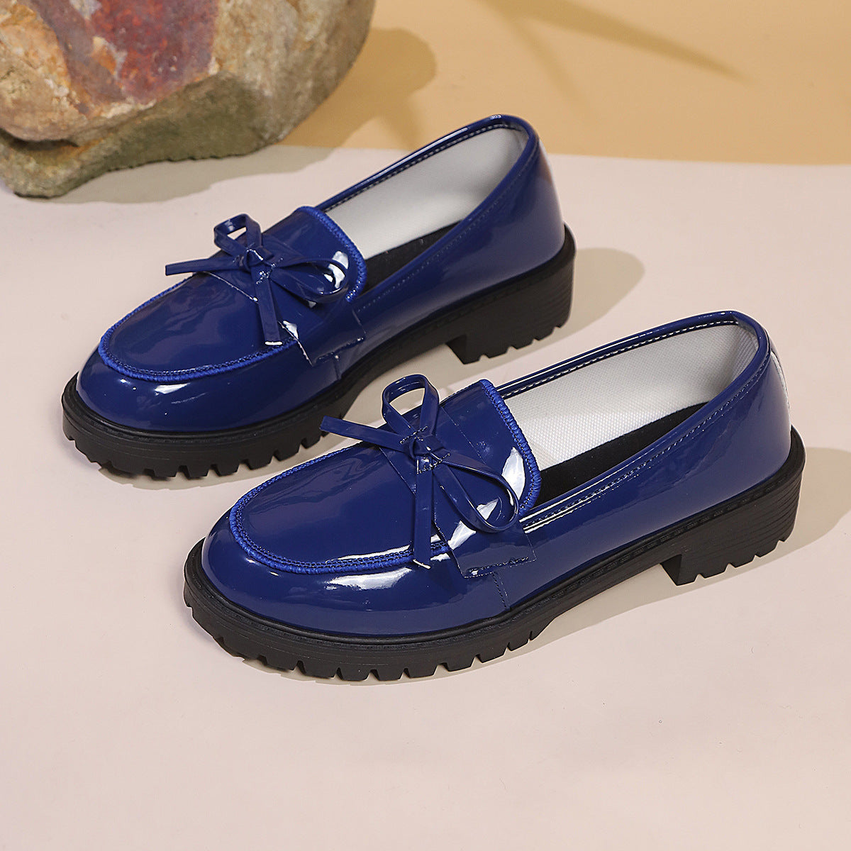 Elegante Orthopädische Loafer Mit Blockabsatz R&B R&B