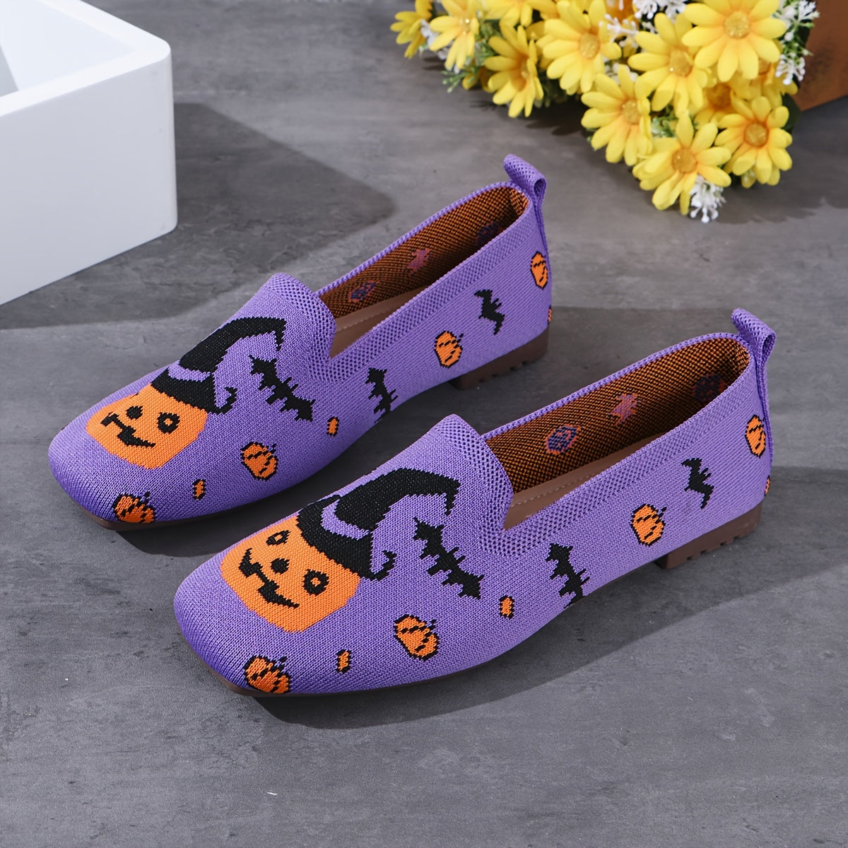 HalloweenKürbisSlipper Violett R&B