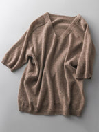 R&B | weicher Cashmere-Pullover mit V-Ausschnitt für Damen