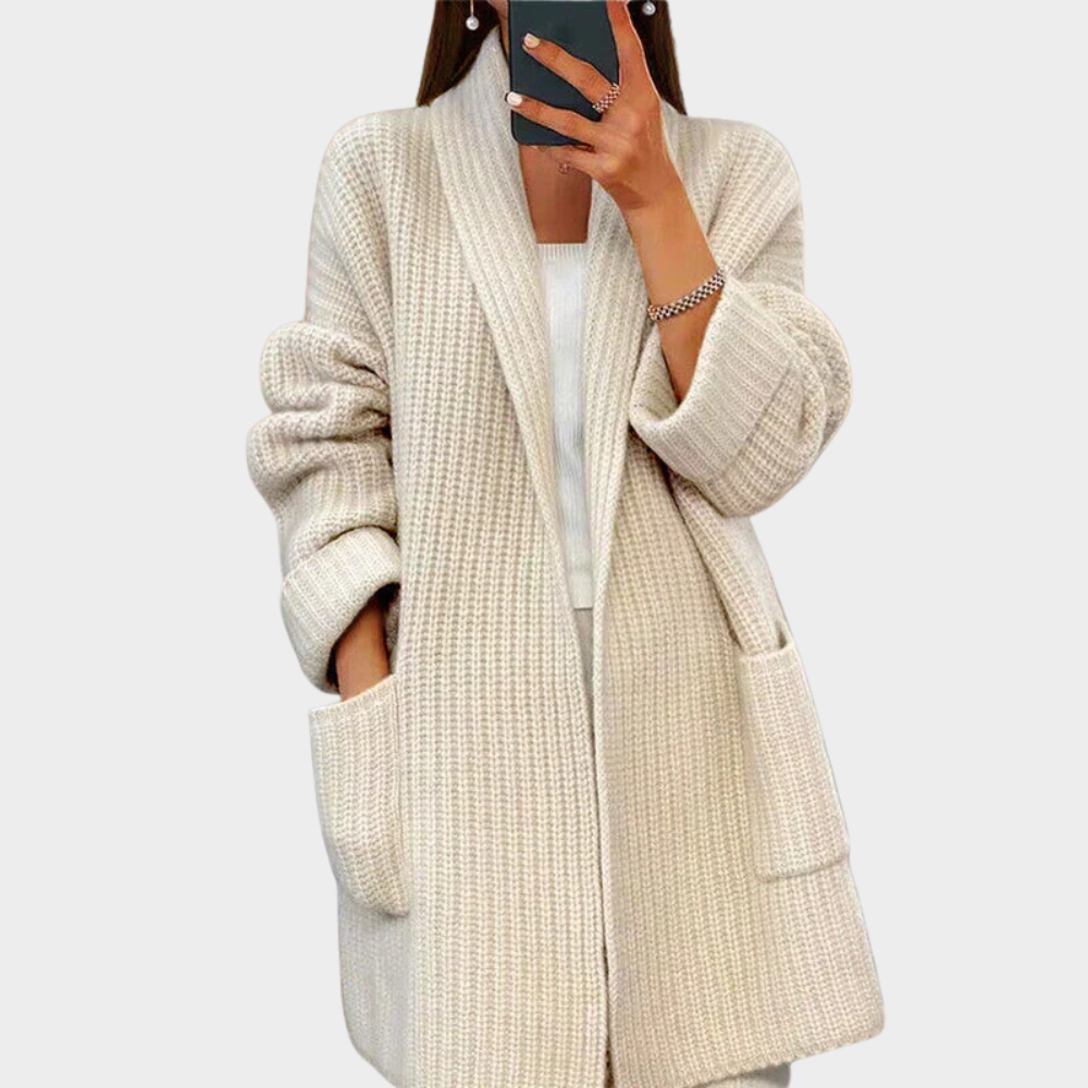 R&B | gestrickter Woll-Cardigan-Pullover