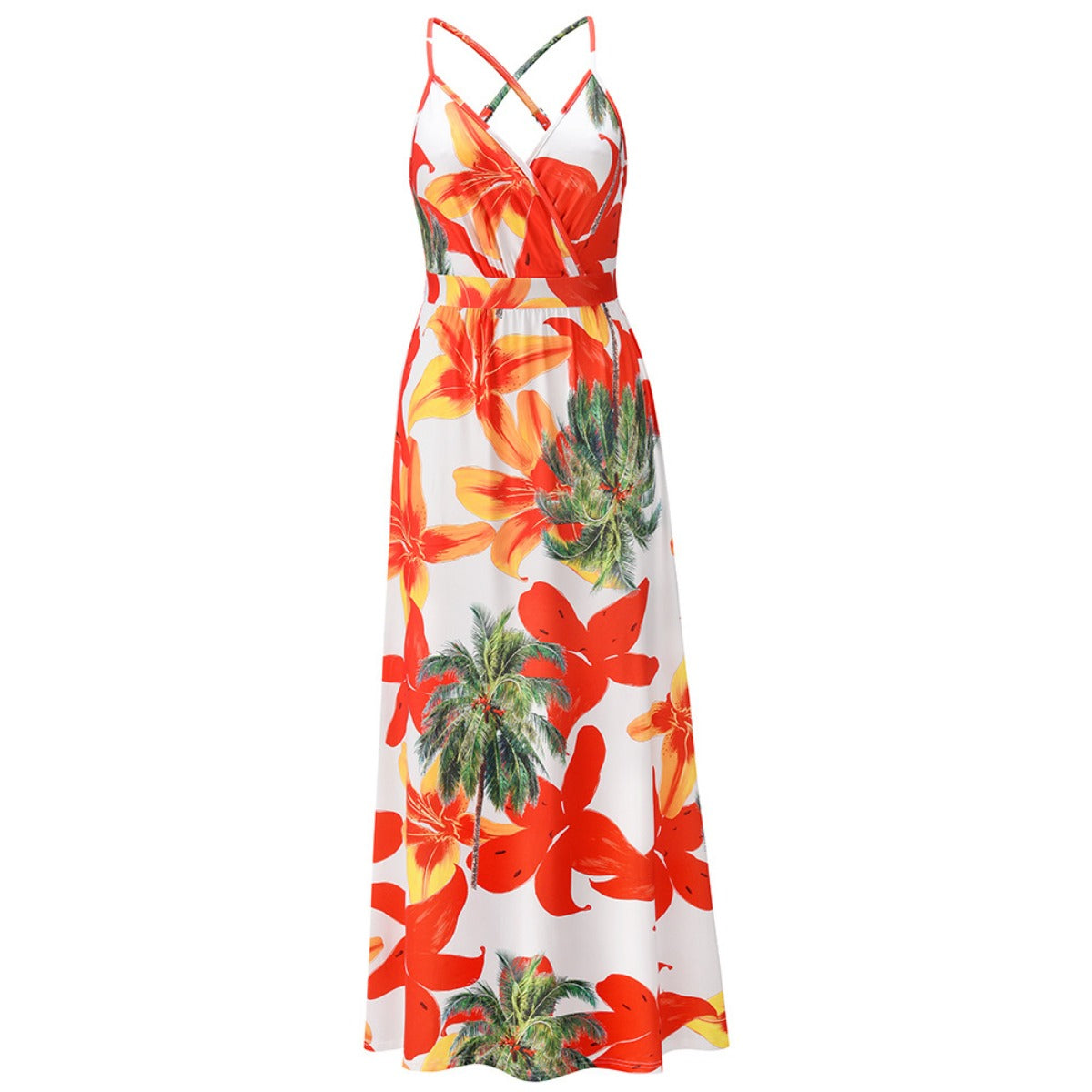 R&B | Bohemian floral Strapskleid