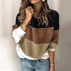 R&B | klassischer gestreifter Strickpullover