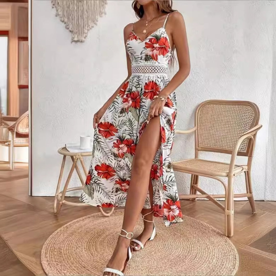 R&B | Elegantes bedrucktes Kleid