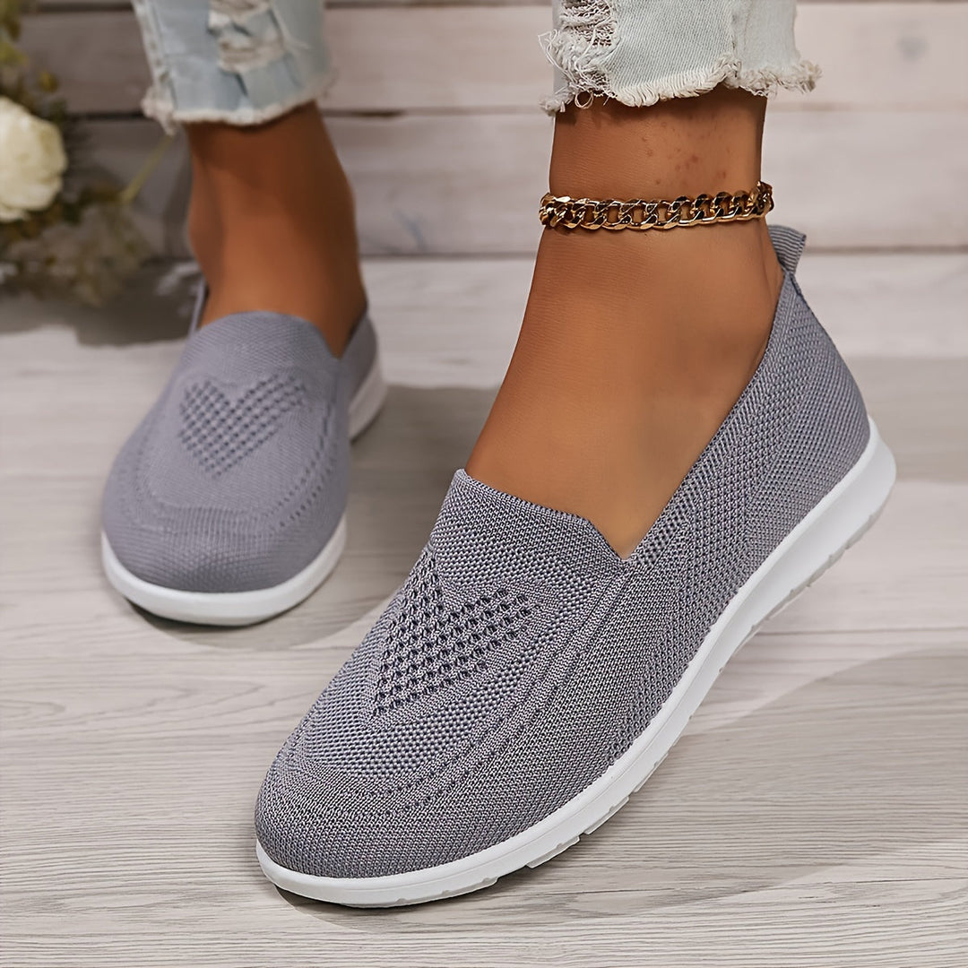 R&B | Einfarbige Gestrickte Sneaker Für Damen