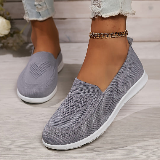 R&B | Einfarbige Gestrickte Sneaker Für Damen
