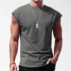 R&B | Einfarbiges Weste-T-Shirt