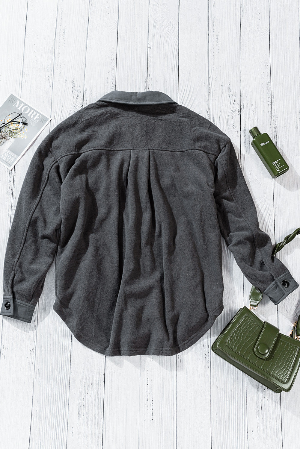 R&B | Casual Fleece Shirtjacke Weich und Warm Perfekt für Den Alltag