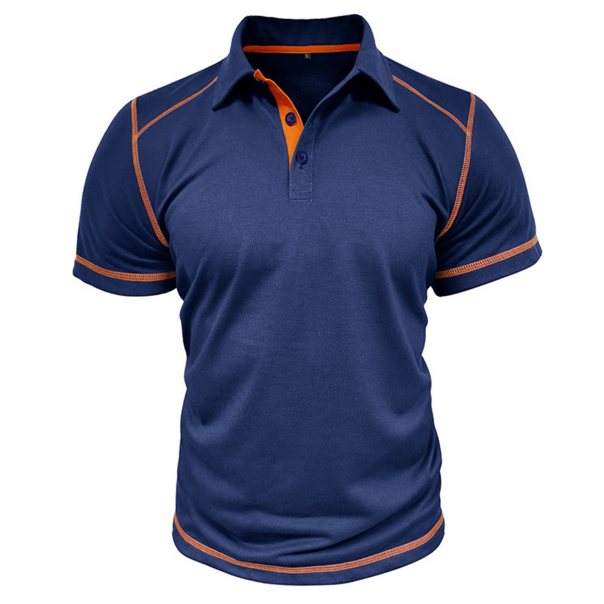 R&B | Kurzärmeliges Poloshirt zum Spleißen