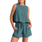 R&B | Zweiteiliges Set aus ärmellosem Oberteil und Shorts