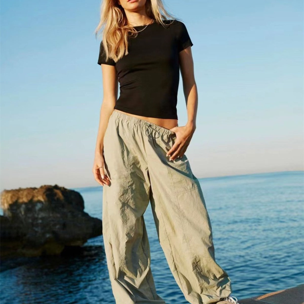 R&B | Einfarbiges Slim-Fit-Unterhemd