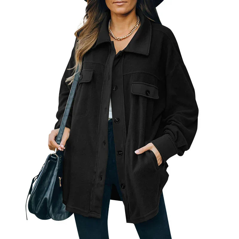 R&B | Fleece-Knopf-Jacke