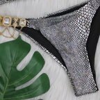 R&B | Crystal Diamond Split Badeanzug