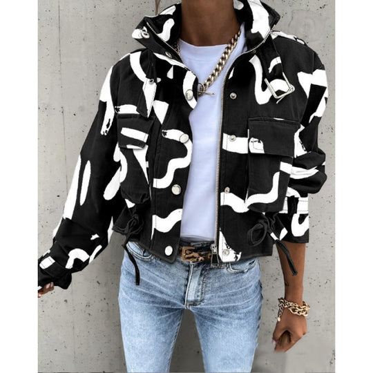 Elegante Jacke mit Stehkragen für Damen