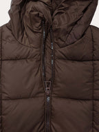 R&B | Frauen Lange Kapuzen-Winter-Pufferjacke