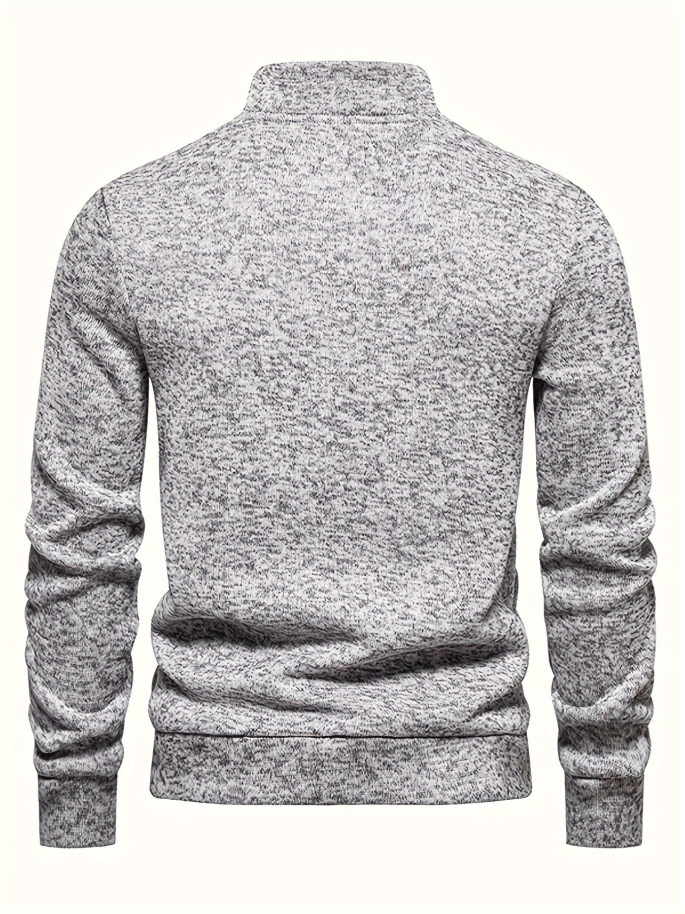 R&B | Strickpullover mit Knöpfen und Hohem Kragen Bequem und Warm Acryl