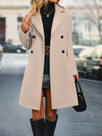 R&B | Damen Doppelreihiger Trenchcoat