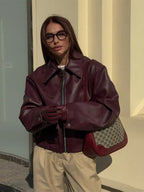 R&B | Damen vegan Lederjacke
