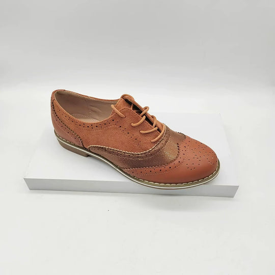 R&B | Brogues Schuhe Echtes Leder Klassische Schnürung Elegantes Perforiertes Design