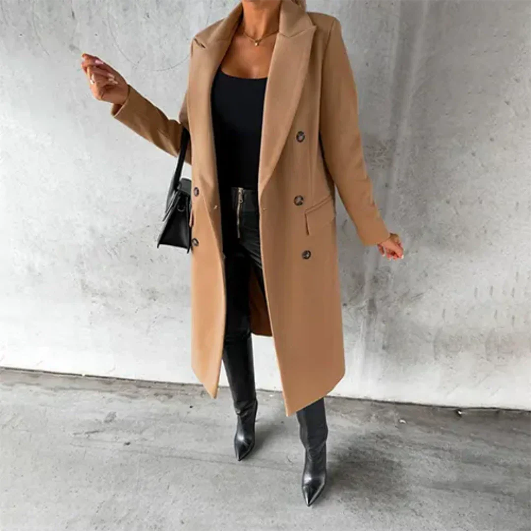 R&B | Damen Warme Trench Mantel Winter