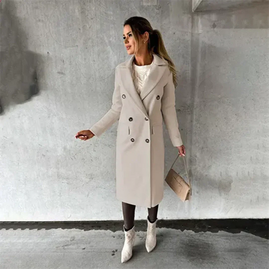 R&B | Damen Warme Trench Mantel - Winter