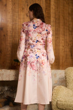 R&B | Midi Hemdkleid mit Blumendruck