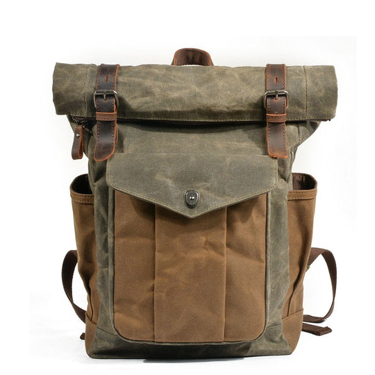 R&B | Canvas Rolltop Rucksack Lundastyle Nachhaltig und Stilvoll für Abenteurer