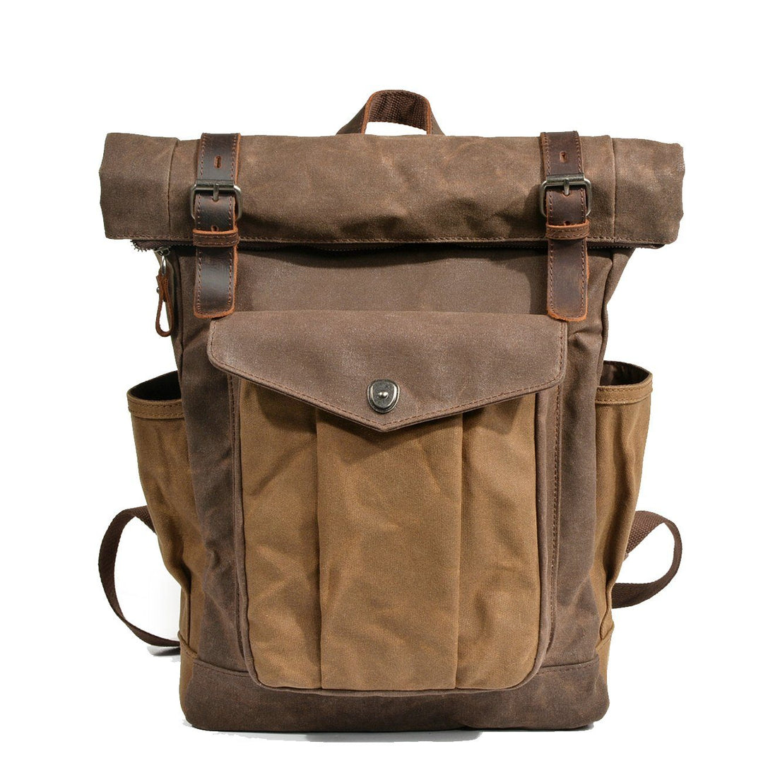 R&B | Canvas Rolltop Rucksack Lundastyle Nachhaltig und Stilvoll für Abenteurer