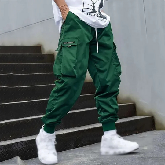 R&B | Herren Schwarze Cargo Hose