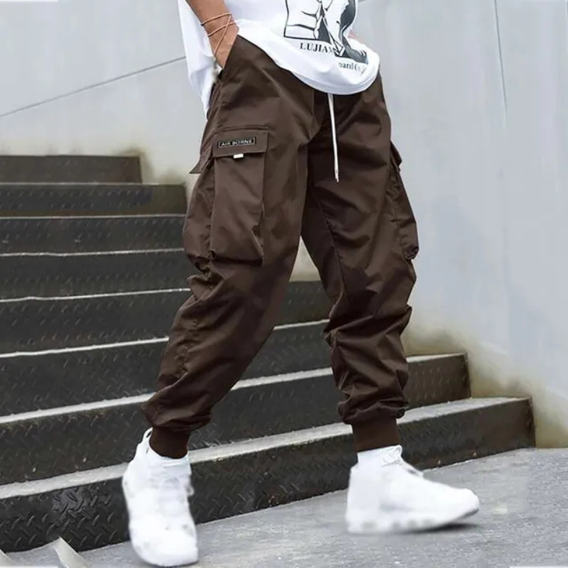 R&B | Herren Schwarze Cargo Hose