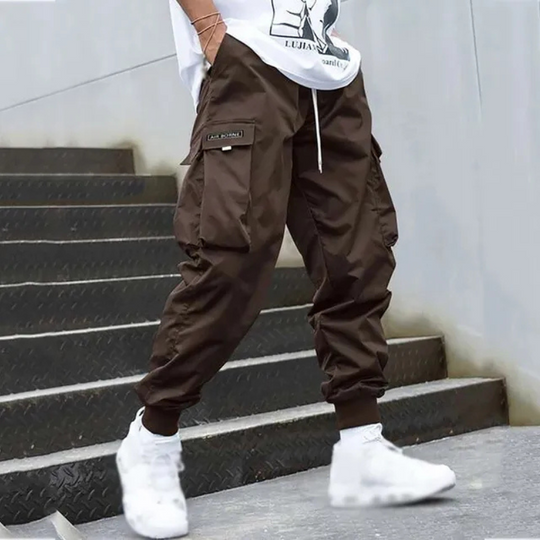 R&B | Herren Schwarze Cargo Hose