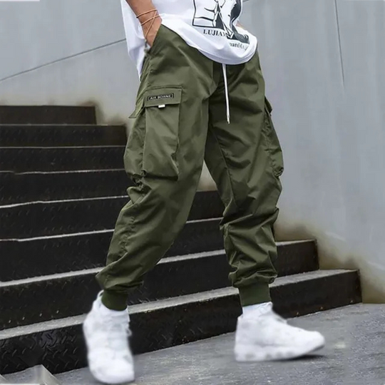 R&B | Herren Schwarze Cargo Hose