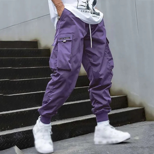 R&B | Herren Schwarze Cargo Hose