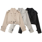 R&B | Cropped Trenchcoat - Stilvoll & Vintage