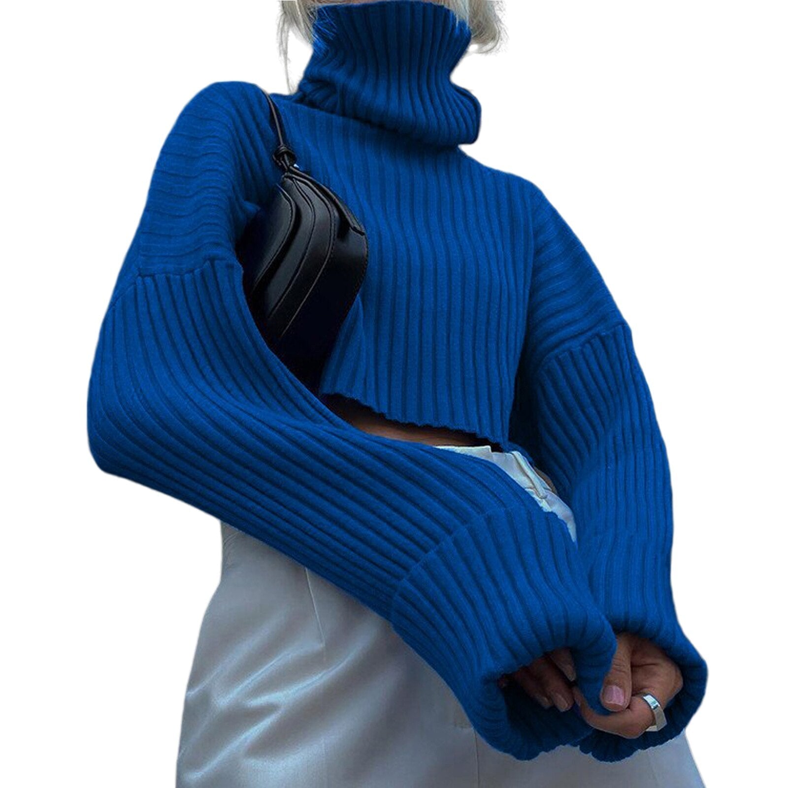 R&B | Damen Klassischer Rollkragenpullover