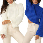 R&B | Damen Klassischer Rollkragenpullover