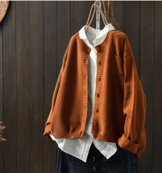 R&B | Cardigan mit Klassischem Knopfdesign