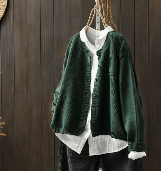 R&B | Cardigan mit Klassischem Knopfdesign