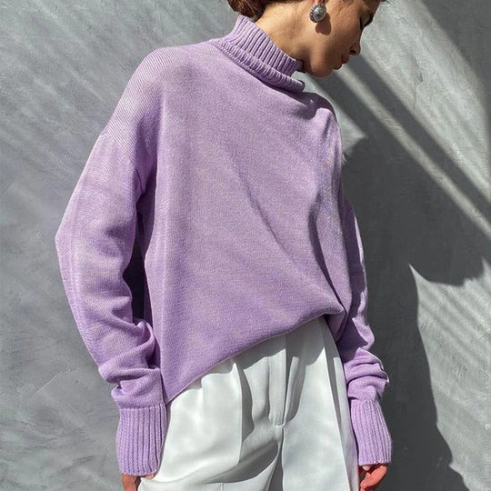 R&B - Weit geschnittener warmer Rollkragenpullover