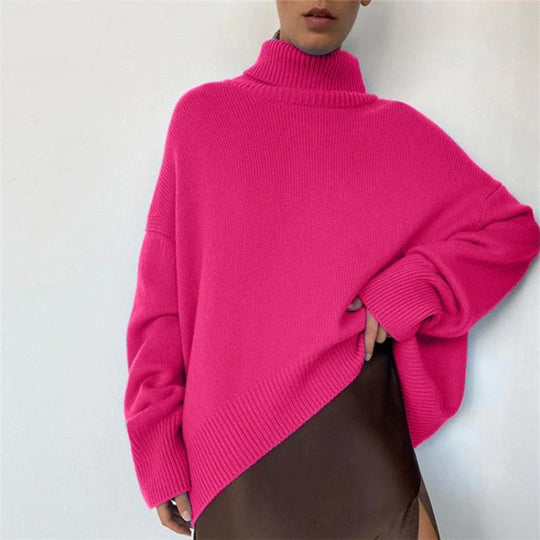 R&B - Weit geschnittener warmer Rollkragenpullover