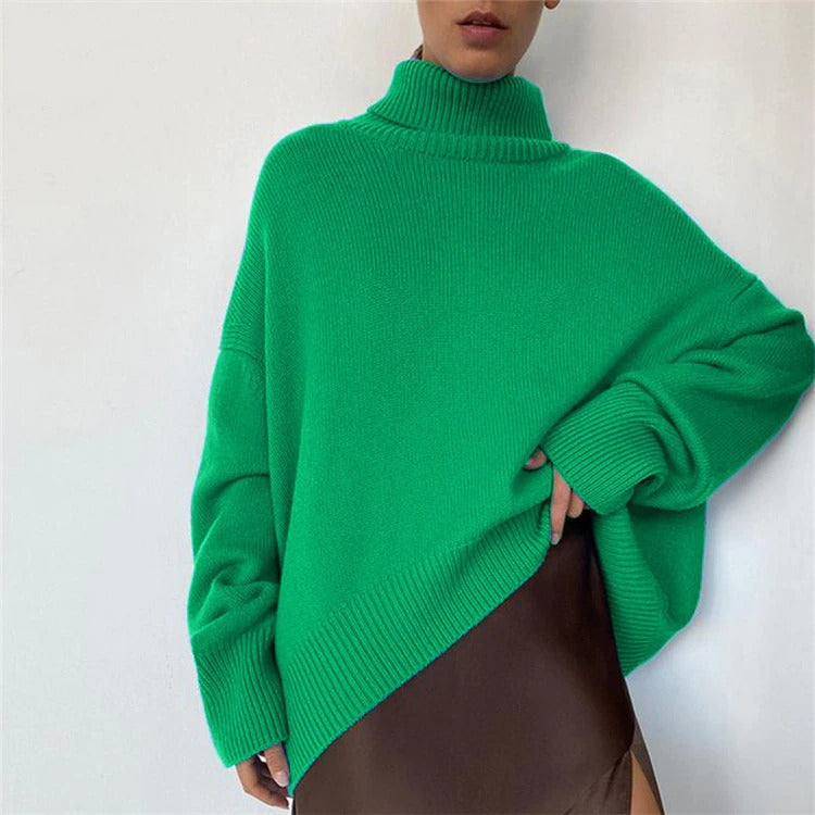 R&B - Weit geschnittener warmer Rollkragenpullover
