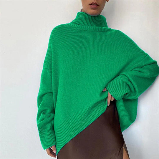 R&B - Weit geschnittener warmer Rollkragenpullover