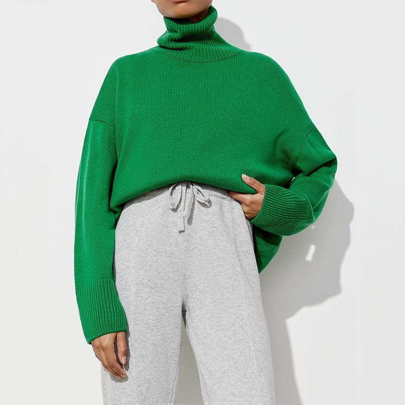 R&B | Weit geschnittener warmer Rollkragenpullover