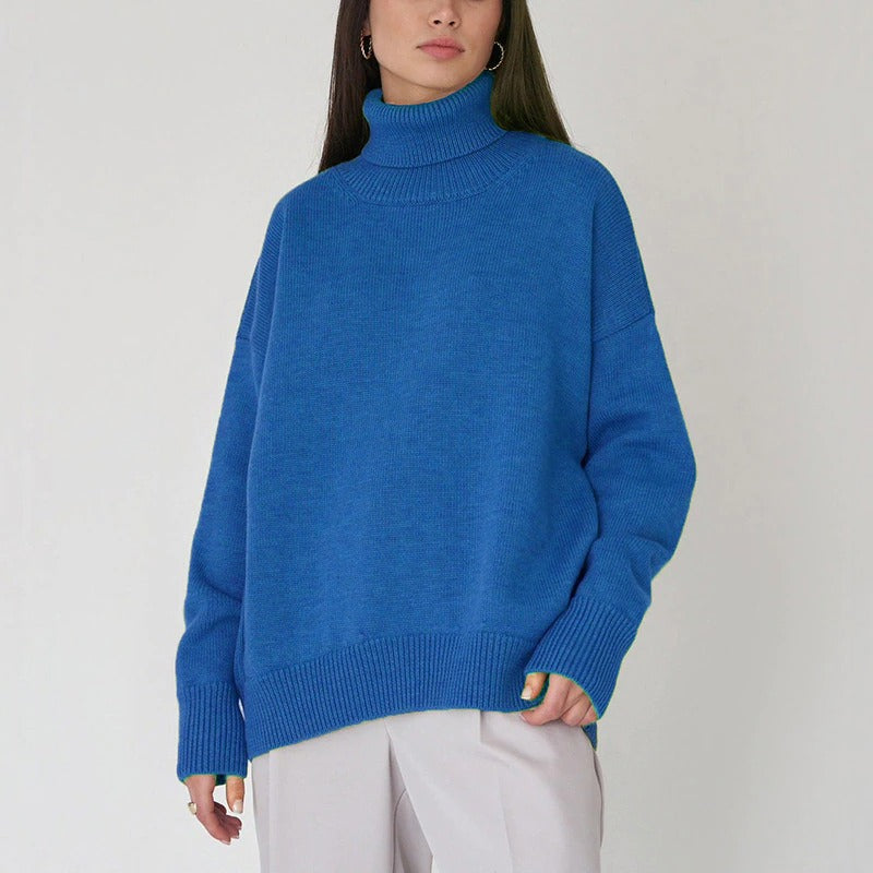R&B - Weit geschnittener warmer Rollkragenpullover