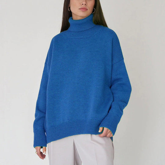 R&B - Weit geschnittener warmer Rollkragenpullover