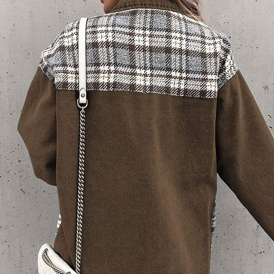R&B | Shirtjacke - Oversize Passform - Karierte und Einfarbige - Lange Ärmel - Knöpfe