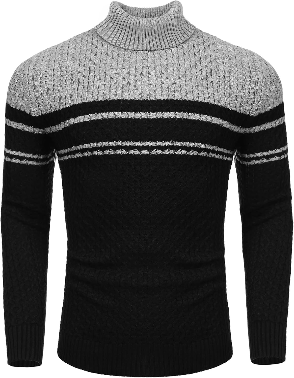 R&B | Freizeit Strick Herren Rollkragenpullover