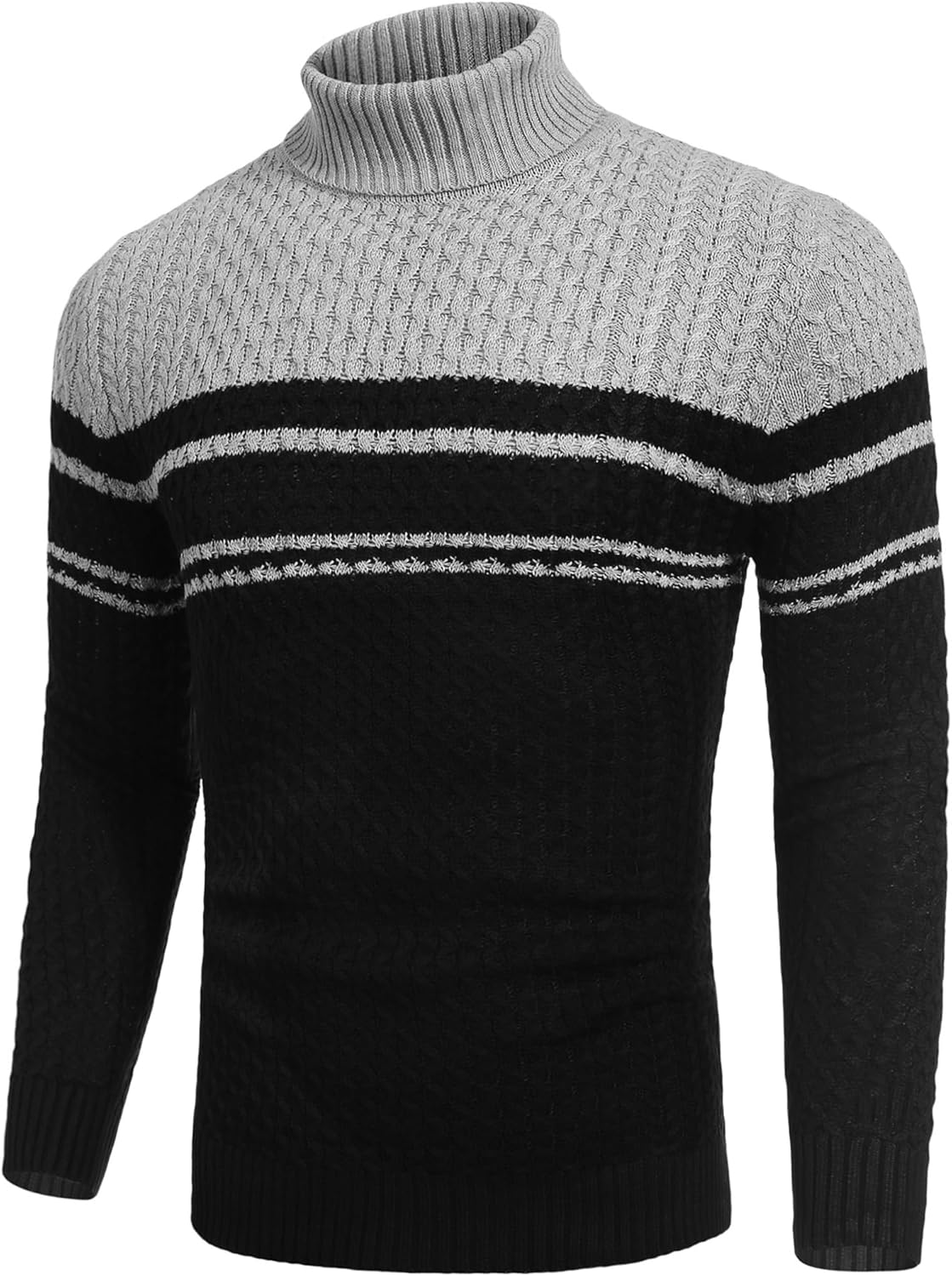 R&B | Freizeit Strick Herren Rollkragenpullover